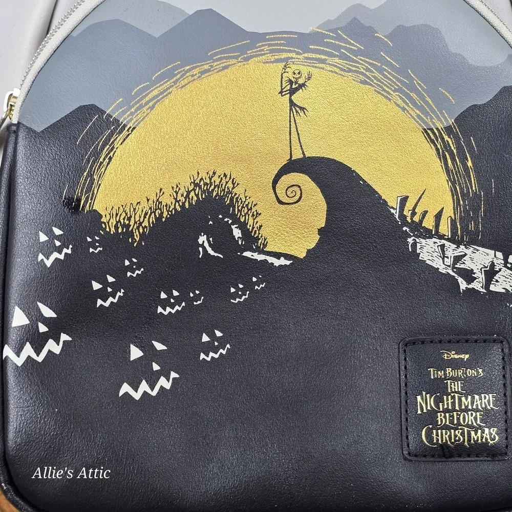 Disney Loungefly The‎ Nightmare Before Christmas Backpack Jack Skellington Purse